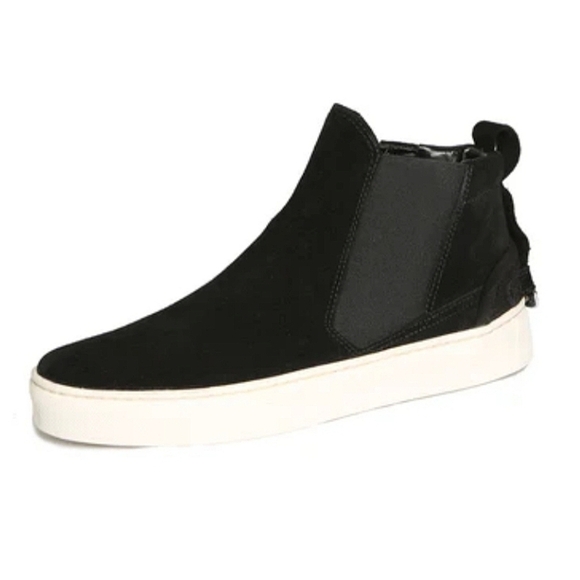 The Flexx Sneak Peak High Top Black Suede Sneaker - Picture 1 of 8